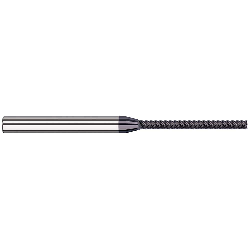 Square End Mill: 3/32'' Dia, 1-1/8'' LOC, 1/8'' Shank Dia, 2-1/2'' OAL, 5 Flutes, Solid Carbide Single End, AlTiN Finish, 44 ° Variable Helix, RH Cut, RH Flute