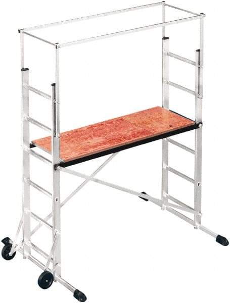Hailo - Upper 6 Ft. Section Narrow Span Scaffolding - 5 Ft. Long, 330 Lbs. per Sq. Ft. Duty Rating - Industrial Tool & Supply