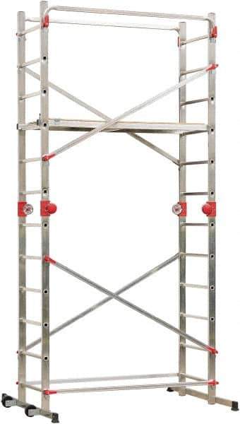 Hailo - Base Section Narrow Span Scaffolding - 5 Ft. Long, 330 Lbs. per Sq. Ft. Duty Rating - Industrial Tool & Supply