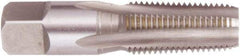 Regal Cutting Tools - 3-1/2 - 8 NPTF Thread, 7 Flute Standard Pipe Tap - 6-1/2" OAL, 2-11/16" Thread Length, 2-13/16" Shank Diam, Bright Finish, High Speed Steel - Exact Industrial Supply