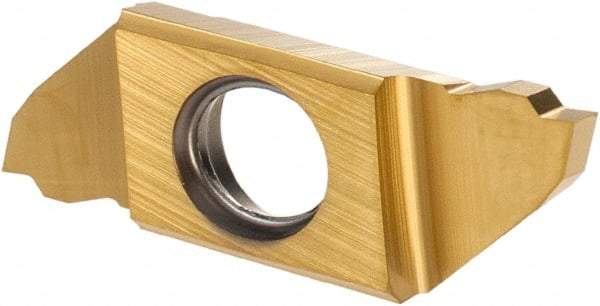 Iscar - 22150SCIR Grade IC1008, 1.5mm Cutting Width Carbide Grooving Insert - 5.51mm Max Depth of Cut, Right Hand, TiAlN/TiN Finish - Industrial Tool & Supply