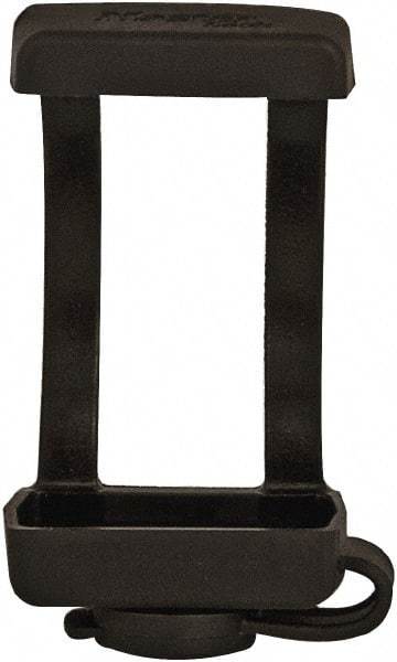 Master Lock - 1.9 Inch Long, Black, TPE Padlock Cover - Compatible with Lockout Padlock, Compatible with 1/4 Inch Shackle Diameter, Use with 411 Zenex - Industrial Tool & Supply