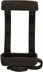 Master Lock - 1.9 Inch Long, Black, TPE Padlock Cover - Compatible with Lockout Padlock, Compatible with 1/4 Inch Shackle Diameter, Use with 411 Zenex - Industrial Tool & Supply
