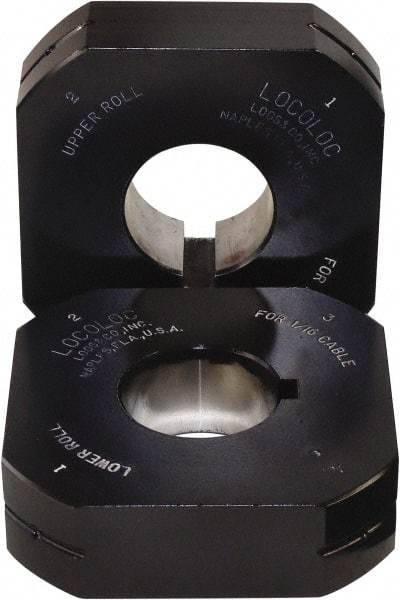 Loos & Co. - 1/8" Ball Terminal Roll Die - Metal/Black - Industrial Tool & Supply