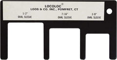 Loos & Co. - 3/8 to 1/2 Inch Range, Wire and Sheet Metal Gage - Use with Cable Sleeve Swaging - Industrial Tool & Supply