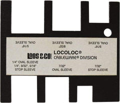 Loos & Co. - 7/32 to 5/16 Inch Range, Wire and Sheet Metal Gage - Use with Cable Sleeve Swaging - Industrial Tool & Supply