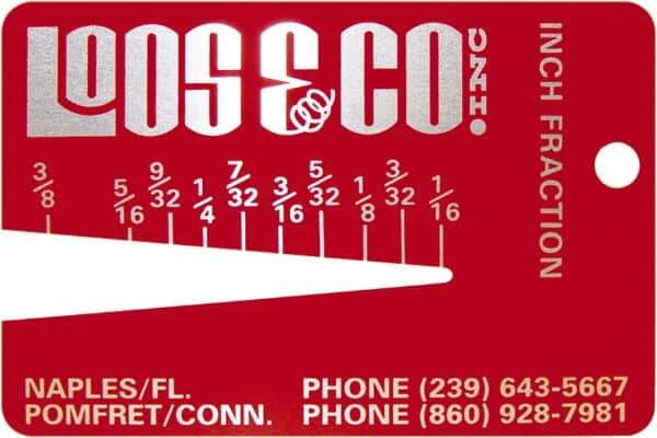 Loos & Co. - 1/16 to 3/8 Inch Range, Wire and Sheet Metal Gage - Use with Any Cable - Industrial Tool & Supply