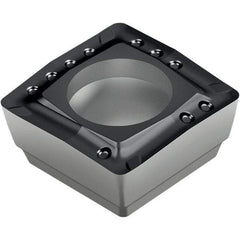 Walter - P4845 A57 Grade WKP35S Carbide Indexable Drill Insert - TiCN/Al2O3/TiN Finish, Square, 3/8" Inscribed Circle - Industrial Tool & Supply