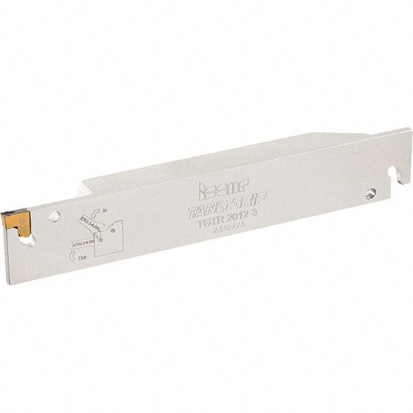 Iscar - External Thread, 0.146" Min Groove Width, 5.905" OAL, Left Hand Indexable Grooving Cutoff Toolholder - 3/4" Shank Height x 3/4" Shank Width, TAG Insert Style, TGT Toolholder Style, Series Tang-Grip - Industrial Tool & Supply