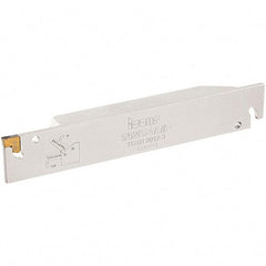 Iscar - External Thread, 3.7mm Min Groove Width, 150mm OAL, Right Hand Indexable Grooving Cutoff Toolholder - 25mm Shank Height x 25mm Shank Width, TAG Insert Style, TGT Toolholder Style, Series Tang-Grip - Industrial Tool & Supply