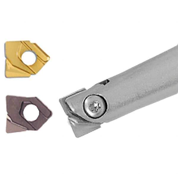 Iscar - 12mm Cut Diam, 12mm Shank Diam, 120mm OAL, Indexable Square Shoulder End Mill - H.. QF Inserts, Cylindrical Shank, Series BallPlus - Industrial Tool & Supply