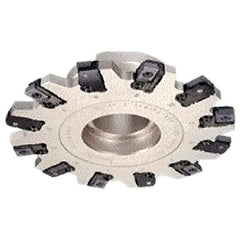 Iscar - Shell Mount Connection, 0.413" Cutting Width, 44mm Depth of Cut, 160mm Cutter Diam, 40mm Hole Diam, 12 Tooth Indexable Slotting Cutter - FDN-CALN12 Toolholder, LNET Insert, Right Hand Cutting Direction - Industrial Tool & Supply