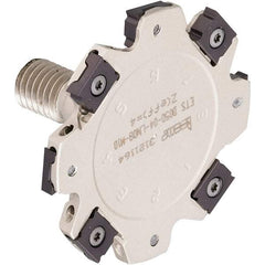 Iscar - Modular Connection Connection, 0.118" Cutting Width, 0.366" Depth of Cut, 32mm Cutter Diam, 4 Tooth Indexable Slotting Cutter - ETS-LN08-M Toolholder, LNET Insert, Right Hand Cutting Direction - Industrial Tool & Supply