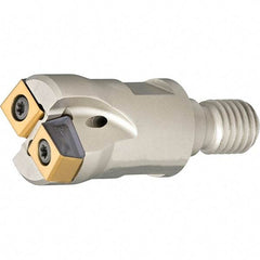 Iscar - 15.95mm Cut Diam, 2.5mm Max Depth of Cut, Indexable Plunge End Mill - M8 Modular Connection, HTP LNHT 0604 Insert Style, HTP-M-LN06 Toolholder Style, Through Coolant, Series FlexFit, TangPlunge - Industrial Tool & Supply