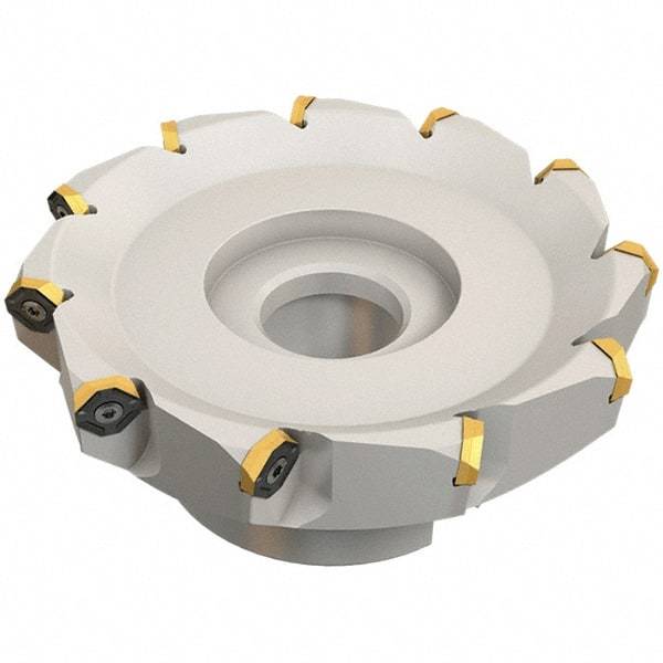 Iscar - 169.4mm Cut Diam, 40mm Arbor Hole, 4.6mm Max Depth of Cut, 50° Indexable Chamfer & Angle Face Mill - 11 Inserts, IQ845 SYHU 07.. Insert, Right Hand Cut, Series DoveIQMill - Industrial Tool & Supply