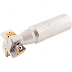 Iscar - 40mm Cutting Diam 18mm Cutting Width, 32mm Shank Diam, Indexable T-Slot Cutter - Insert Style XNMU 13, 120mm OAL, 2 Flutes - Industrial Tool & Supply