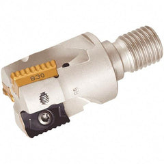 Iscar - 32mm Cut Diam, 18mm Max Depth of Cut, 65mm OAL, Indexable Square Shoulder End Mill - P290 AC.T 1806.. Inserts, M16 Modular Connection, 0° Lead Angle, Through Coolant, Series FlexFit, MillShred - Industrial Tool & Supply