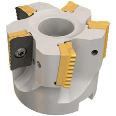 Iscar - 8 Inserts, 80mm Cut Diam, 27mm Arbor Diam, 18mm Max Depth of Cut, Indexable Square-Shoulder Face Mill - 0° Lead Angle, 50mm High, P290 AC.T 1806.. Insert Compatibility, Through Coolant, Series MillShred - Industrial Tool & Supply