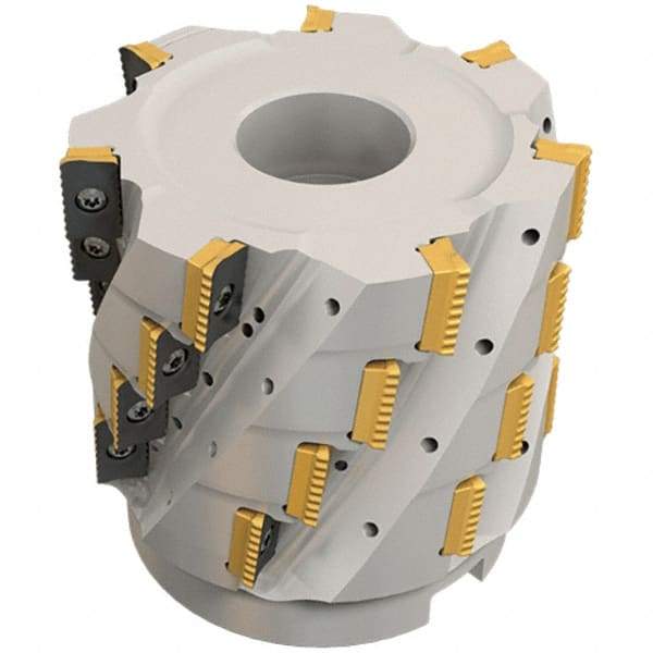 Iscar - 15 Inserts, 63mm Cut Diam, 27mm Arbor Diam, 53mm Max Depth of Cut, Indexable Square-Shoulder Face Mill - 0° Lead Angle, 80mm High, P290 AC.T 1806.. Insert Compatibility, Through Coolant, Series MillShred - Industrial Tool & Supply