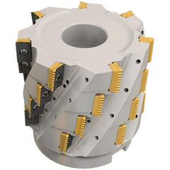 Iscar - 15 Inserts, 63mm Cut Diam, 27mm Arbor Diam, 53mm Max Depth of Cut, Indexable Square-Shoulder Face Mill - 0° Lead Angle, 80mm High, P290 AC.T 1806.. Insert Compatibility, Through Coolant, Series MillShred - Industrial Tool & Supply