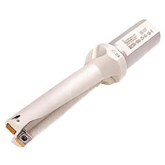 Iscar - 112mm Max Drill Depth, 4xD, 28mm Diam, Indexable Insert Drill - 2 Inserts, 32mm Shank Diam, Straight Shank - Industrial Tool & Supply