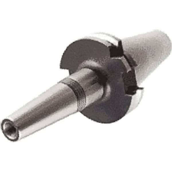 Iscar - 4mm Hole Diam, DIN69871-40 Taper Shank Shrink Fit Tool Holder & Adapter - 104.1mm Projection, 10mm Nose Diam, 18mm Clamping Depth, 25,000 RPM, Through Coolant - Exact Industrial Supply