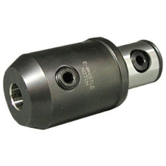 Iscar - 8mm Bore Diam, 28mm Body Diam x 33mm Body Length, Boring Bar Holder & Adapter - 2mm Bore Depth, Internal Coolant - Exact Industrial Supply