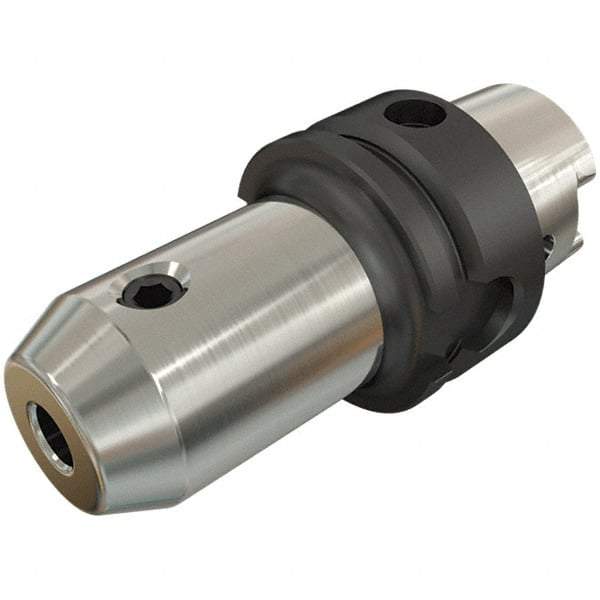 Iscar - HSK100A Taper Shank 32mm Hole End Mill Holder/Adapter - 72mm Nose Diam, 120mm Projection, Through-Spindle Coolant - Exact Industrial Supply