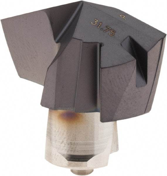 Iscar - Series ICP, 31.75mm Diam Grade IC908 140° Replaceable Drill Tip - Carbide, TiAlN Finish, 31 Seat Size - Industrial Tool & Supply