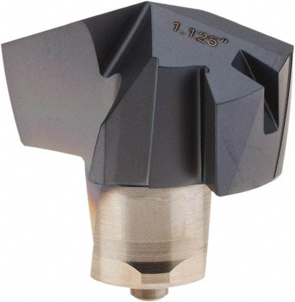 Iscar - Series ICP, 28.58mm Diam Grade IC908 140° Replaceable Drill Tip - Carbide, TiAlN Finish, 28 Seat Size - Industrial Tool & Supply
