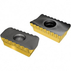 Iscar - P290 ACCT1806 HL Grade IC808 Carbide Milling Insert - TiAlN/AlTiN/TiN Finish, 0.256" Thick, 0.79mm Corner Radius - Industrial Tool & Supply