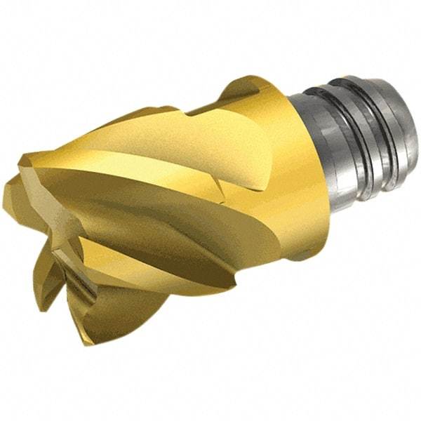 Iscar - MM EC-H Grade IC308 Carbide End Milling Tip Insert - TiCN Finish, 5 Flutes, 3/4" Cutting Diam, 0.63" Depth of Cut, 1" Extension, 35 to 41° Helix - Industrial Tool & Supply