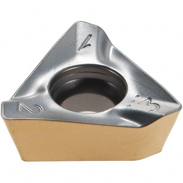 Iscar - HM390 TDKT1505 PDR Grade IC380 Carbide Milling Insert - TiCN/TiN Finish, 0.23" Thick, 0.449" Inscribed Circle, 0.79mm Corner Radius - Industrial Tool & Supply