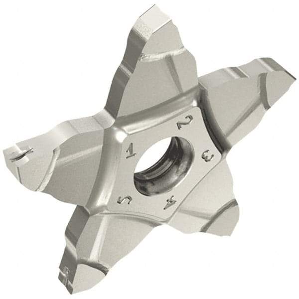 Iscar - PENTA34N250 J IC908 Grade, 0.098" Cutting Width, Carbide Cutoff Insert - Neutral Lead Angle, 0.008" Cnr Rad, TiAlN Coated, Other End - Industrial Tool & Supply