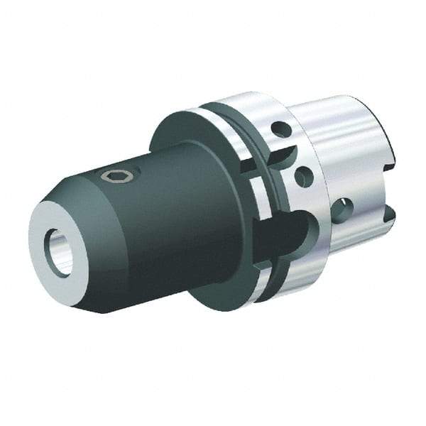 Kennametal - HSK100A Taper Shank 50mm Hole End Mill Holder/Adapter - 100mm Nose Diam, 130mm Projection, Through-Spindle Coolant - Exact Industrial Supply
