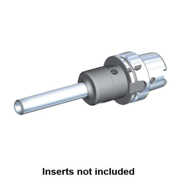 Kennametal - HSK100A Taper Shank, 14mm Hole Diam, Hydraulic Tool Holder/Chuck - 21.5mm Nose Diam, 200mm Projection, 36mm Clamp Depth, 15,000 RPM, Through Coolant - Exact Industrial Supply