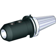 Kennametal - CVKV40 Taper Shank 1-1/4" Hole End Mill Holder/Adapter - 2-1/2" Nose Diam, 4-1/2" Projection, 5/8-11 Drawbar, Through-Spindle & DIN Flange Coolant - Exact Industrial Supply