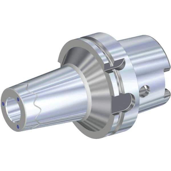 Kennametal - 16mm Hole Diam, HSK100A Taper Shank Shrink Fit Tool Holder & Adapter - 100mm Projection, 33mm Nose Diam, 40mm Clamping Depth, 25,000 RPM, Through Coolant - Exact Industrial Supply