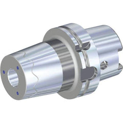 Kennametal - 40mm Hole Diam, HSK100A Taper Shank Shrink Fit Tool Holder & Adapter - 140mm Projection, 82mm Nose Diam, 77mm Clamping Depth, 25,000 RPM, Through Coolant - Exact Industrial Supply
