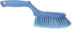 Vikan - 2" Bristle Length, Polyester Wash Brush - 5-13/16" Long x 5" Wide Head, 13-1/2" OAL, Blue, Polypropylene Block - Industrial Tool & Supply
