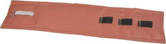 Hi-Temp - 36" High x 12" Wide x 1" Thick Coated Fiberglass Pipeline Cooling Wrap - Pink on White - Industrial Tool & Supply