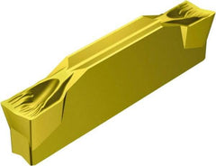 Sandvik Coromant - R123x2F CF 2135 Grade, 0.0984" Cutting Width, Carbide Cutoff Insert - 5° Right Hand Lead Angle, 0.0059" Cnr Rad, TiCN/Al2O3/TiN Coated - Industrial Tool & Supply