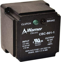 Warner Electric - Octal Socket Clutch Power Supply - For Use with Any 90V Clutch or Brake - Industrial Tool & Supply