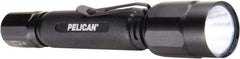 Pelican Products, Inc. - White LED Bulb, 375 Lumens, Mini Flashlight - Black Aluminum Body, 2 AA Alkaline Batteries Included - Industrial Tool & Supply