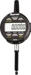 Starrett - 1" Max Measurement, 0.0005" Graduation, Electronic Drop Indicator - Accurate to 0.001", Inch & Metric System, LCD Display - Industrial Tool & Supply