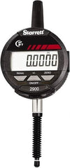Starrett - 1" Max Measurement, 0.0005" Graduation, Electronic Drop Indicator - Accurate to 0.001", Inch & Metric System, LCD Display - Industrial Tool & Supply