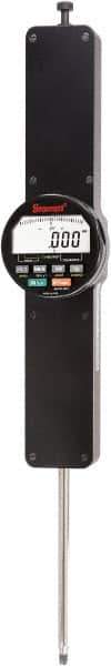 Starrett - 4" Max Measurement, 0.0001, 0.0005 & 0.001" Graduation, Electronic Drop Indicator - Accurate to 0.0002", Inch & Metric System, LCD Display - Industrial Tool & Supply