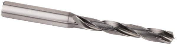 Kennametal - 13.5mm 135° Spiral Flute Solid Carbide Screw Machine Drill Bit - Multilayer AlCr Finish, Right Hand Cut, 60mm Flute Length, 107mm OAL, Standard Point, Straight Shank, Through Coolant - Industrial Tool & Supply