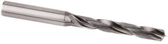 Kennametal - 13.5mm 135° Spiral Flute Solid Carbide Screw Machine Drill Bit - Multilayer AlCr Finish, Right Hand Cut, 60mm Flute Length, 107mm OAL, Standard Point, Straight Shank, Through Coolant - Industrial Tool & Supply