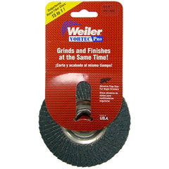 ‎4″ Vortec Pro Abrasive Flap Disc, Aluminum Backing, 36Z, 5/8″-11 UNC Nut, Retail Pack - Industrial Tool & Supply